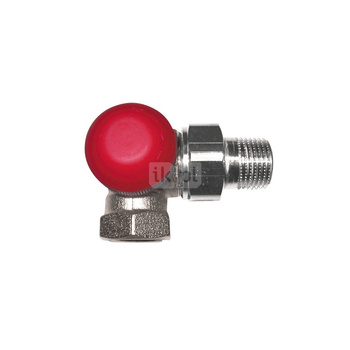 Zawór grzejnikowy termostatyczny HERZ TS-90-V 3-osiowy ab z nastawą wstępną, połączenie 1/2'' (niklowanie)