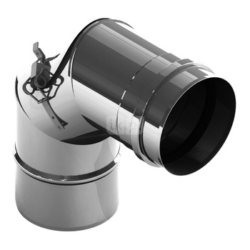 Kolano sztywne 90st. fi80mm z rewizją