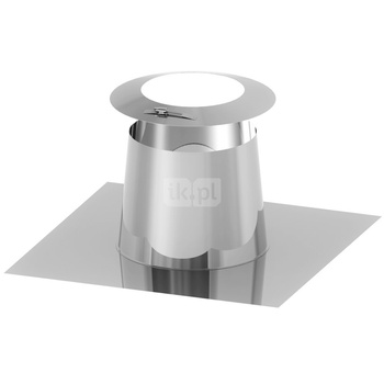 Przejście dachowe płaskie aluminiowe z kołnierzem fi110mm