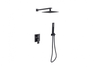 Zestaw prysznicowy Modern/Varium II czarny mat -BESCO