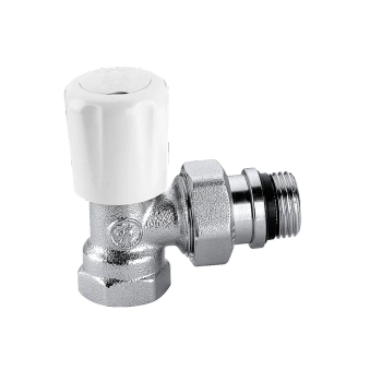 Zawór grzejnikowy kątowy z nastawą do rur 1/2" -Caleffi