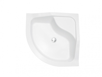 Brodzik półokrągły OLIVER II 90x90x21/H-28/ podw.siedz.-BESCO