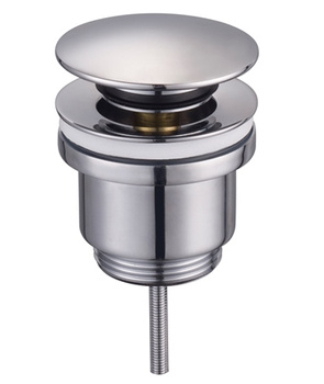 Korek Axus, klik-klak 1 1/4" mosiężny, do umywalek z i bez przelewu, blister z zawieszką -AKCES