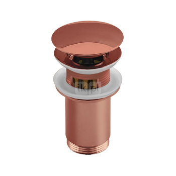 Zestaw odpływowy do umywalki PERFEXIM SPPMK07OW różowe złoto 2 3/4'', przycisk duży okrągły wypukły