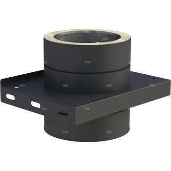 Płyta fundamentowa fi130mm dla wsporników pośrednich, lakierowana na czarno