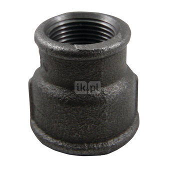 Złączka nakrętno-redukcyjna M2 czarna 1"x3/4"