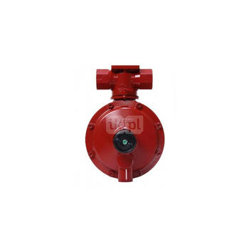 Reduktor II-st. z PRV z wyjś. pod man. G1/4, 30kg/h 10-200mbar, przyłącza GW3/4" 51-641-06