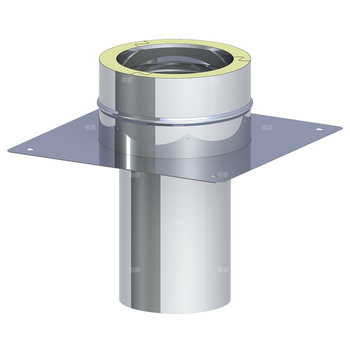 Płyta fundamentowa dla podwyższenia komina fi 150mm max. wysokość od podstawy 1,5m max. wysokość od podstawy 1,5m