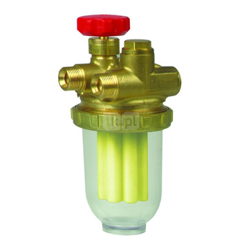 Filtr olejowy AFRISO Z500Stdwururowy fi 3/8''/3/8'' GW x GZ, z wkładem stalowym, maks. przepływ 220 l/h