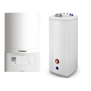 Pakiet - Kocioł gazowy jednofunkcyjny VAILLANT ecoTEC pro VC 146/5-3 kondensacyjny wiszący 5.9 - 15.3 kW + Czujnik c.w.u. + Zasobnik c.w.uVulcan 200L stojący