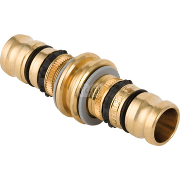 Złączka GEBERIT Mepla, mosiądz, 16 mm, DN 16 x 16 mm x DN 16 (końcówka wciskowa x końcówka wciskowa)