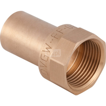 Złącze GEBERIT Mapress Kupfer przejściowe, brąz, 3/4'' x 22 mm (GW x końcówka wciskowa)