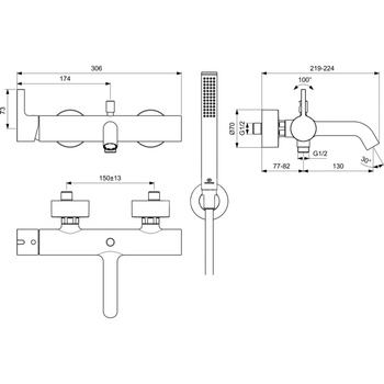 JOY Bateria wannowa-natryskowa