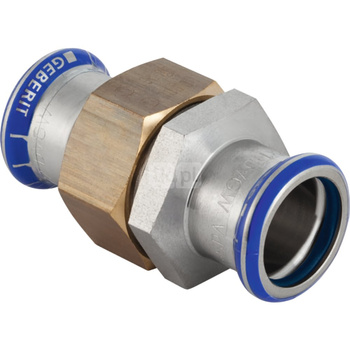 Śrubunek hydrauliczny GEBERIT Mapress Edelstahl FKM stal nierdzewna mz 35 mm z pierścieniem zacinającym