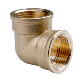 Kolano 90' FERRO, mosiądz (żółty), 1'' (GW)