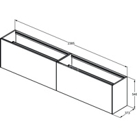 CONCA SZAFKA 240X37X55 2 DR NOWTOP SNMT