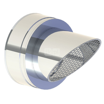 Zakończenie komina ścięte z siatką JEREMIAS 5-DWECO1339 stal nierdzewna fi 250 mm