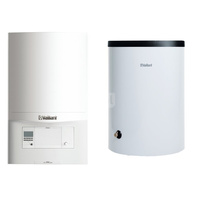 Pakiet - Kocioł gazowy jednofunkcyjny VAILLANT ecoTEC pro VC 146/5-3 kondensacyjny wiszący 5.9 - 15.3 kW + Czujnik c.w.u. + Zasobnik c.w.uVIH R 120/6B