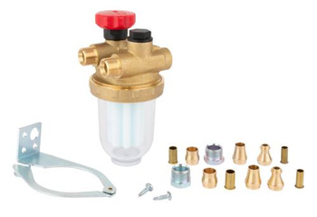 Filtr olejowy dwururowy Z 500 Si, z wkładem plastikowym, 200 l/h-AFRISO