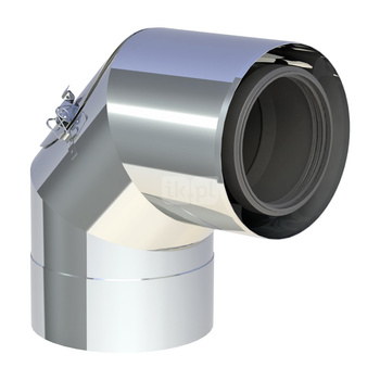 Kolano 87st. z rewizją DN80/125 wysoki połysk