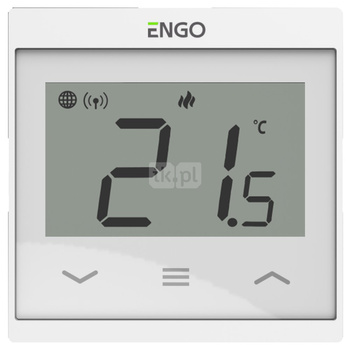 Internetowy, podtynkowy regulator temperatury do ramki, biały