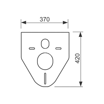 Podkładka izolacyjna do miski ustępowej i bidetu TECE profil