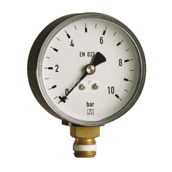 Manometr z rurką Bourdona AFRISO RF standardowy 0/1,6 bar radialne G1/8B fi 40 mm, kl. 1.6%