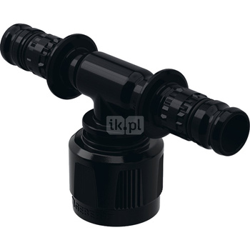 Trójnik GEBERIT Mepla PVDF 20 mm (końcówka wciskowa x mufa zaciskowa x końcówka wciskowa)