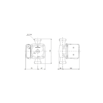 Bezdławnicowa pompa obiegowa UPS 20-62 N 150 220V 60Hz 9H