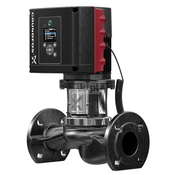 Pompa obiegowa GRUNDFOS TPE3 32-180 typu in-line z silnikiem znormalizowanym 50/60 Hz, moc silnika 0.55kW 3.15 A PN 16 4700 obr/min
