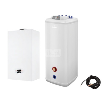 Pakiet - Kocioł gazowy jednofunkcyjny BERETTA QUADRA X 25R kondensacyjny wiszący 3.1 - 25 kW + WymiennikVulcan 200L stojący + Czujnik c.w.u.