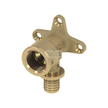 Kolano naścienne 90' TECE flex, mosiądz, 20 mm x 1/2'' (zz x GW)