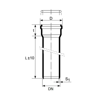 Rura z kielichem HTEM 75/3000