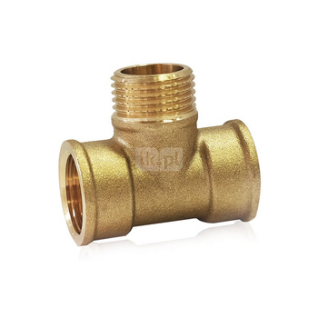 Trójnik FITTING NORMAL mosiądz 1/2'' (GW x GZ x GW)