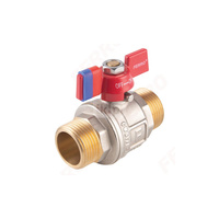 Zawór kulowy FERRO F-Power 1'' GZ, uchwyt: motylek