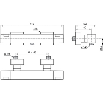 Bateria natryskowa Ceratherm C100