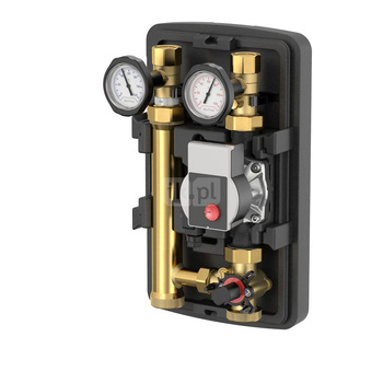 Grupa pompowa FLAMCO MEIBES GZ gazowy walcowy x GW gazowy walcowy 1 1/2 cala (40) x DN 25 Kvs5.8, z izolacją, z pompą obiegową, z zaworem trójdrożnym