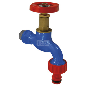 Zawór wodny FERRO Czerpalny grzybkowy, żeliwo GZ 3/4'' x złączka do węża 1''