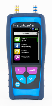 Analizator spalin Bluelyzer ST, O2, CO, pomiar ciągu kominowego, zestaw z drukarką-AFRISO