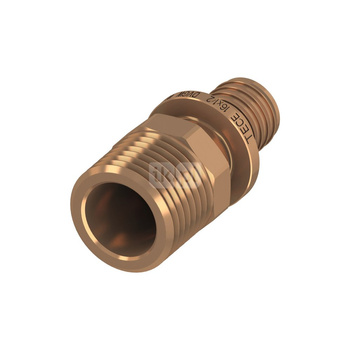 Nypel przejściowy TECE flex, brąz, 32 mm x 1 1/4'' (zz x GZ)