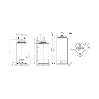 Gazowy pojemnościowy podgrzewacz wody SGA X 160 EE