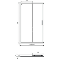 CONNECT 2 Drzwi 120 UNH DOOR IC SBL CLR