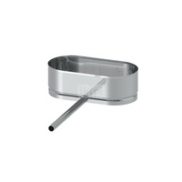 Miska na kondensat z rurką odpływową JEREMIAS OV/EW0801S stal nierdzewna fi 140x250 mm