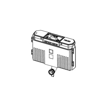 Spłuczka podtynkowaTECETECE, 511.2 x 457 x 150.5 mm, uruchamiana od góry, z kolanem odpływowym 50mm