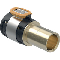 Złączka przejściowa GEBERIT FlowFit / Mapress, brąz bezołowiowy, 63 mm x 54 mm (łącznik zaprasowywany x końcówka wsuwana)