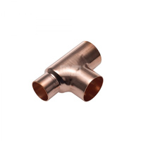 Trójnik IBP 9611 redukcja Cu 3/8'' x 1/4'' x 3/8'' (lut wewnętrzny x lut wewnętrzny x lut wewnętrzny)