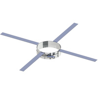 Obejma mocująca dachowa JEREMIAS FU40 stal nierdzewna fi 225 mm