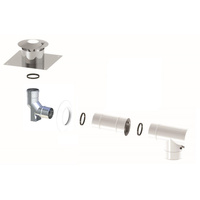 Pakiet powietrzno-spalinowy poziomy wyrzut przez ścianę fi80/125mm