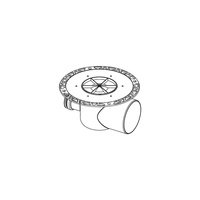 TECEdrainpoint S - odplyw poziomy z kolnierzem uniwersal