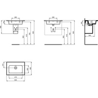 STRADA II UMYWALK 60 CM B/O